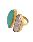 Athenia Natural Stone Ring Mint