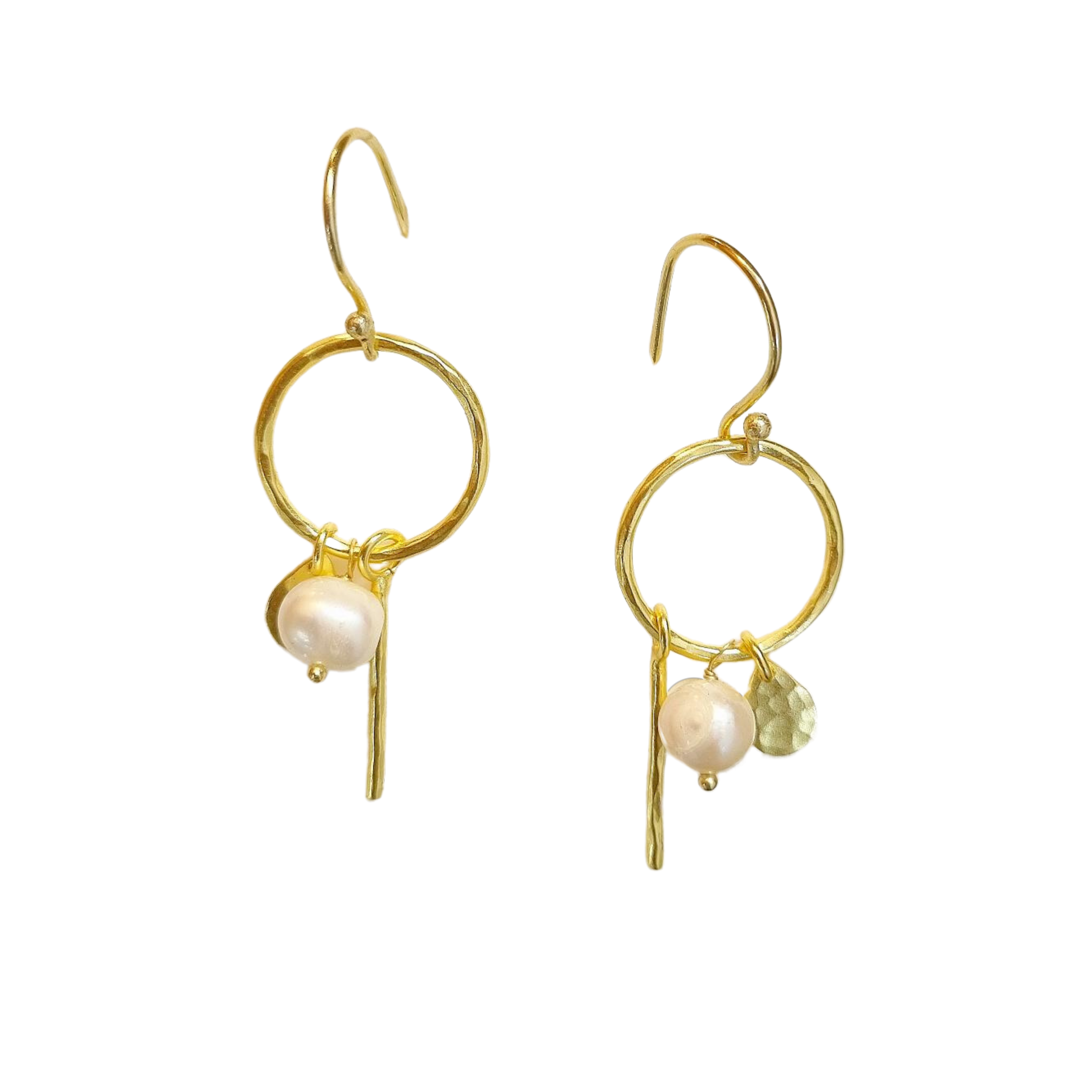 Brinley Brass Earring Gold