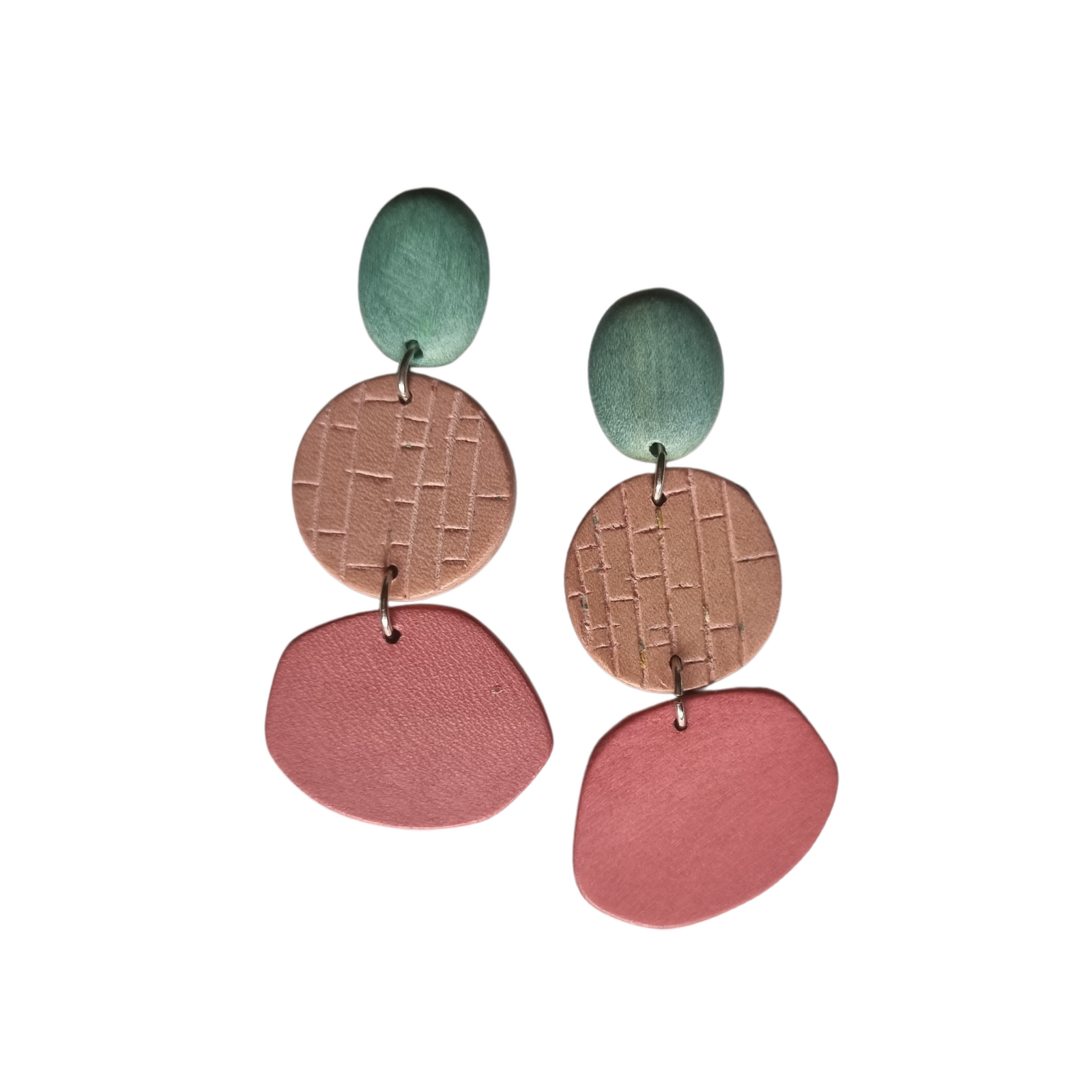 Dara Wooden Pink Earring