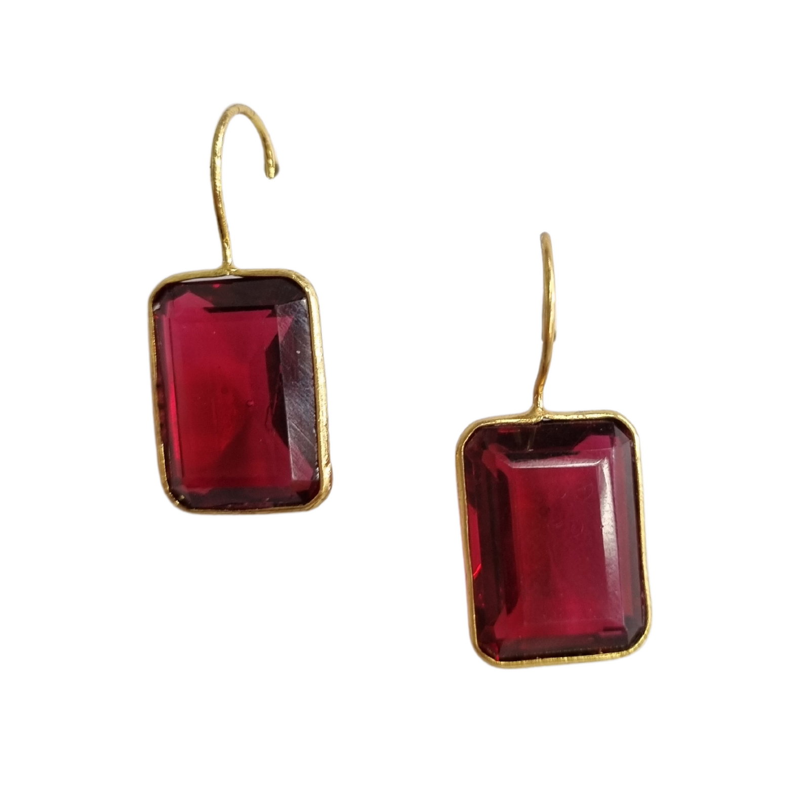 Emily Gem Earring Raspberry