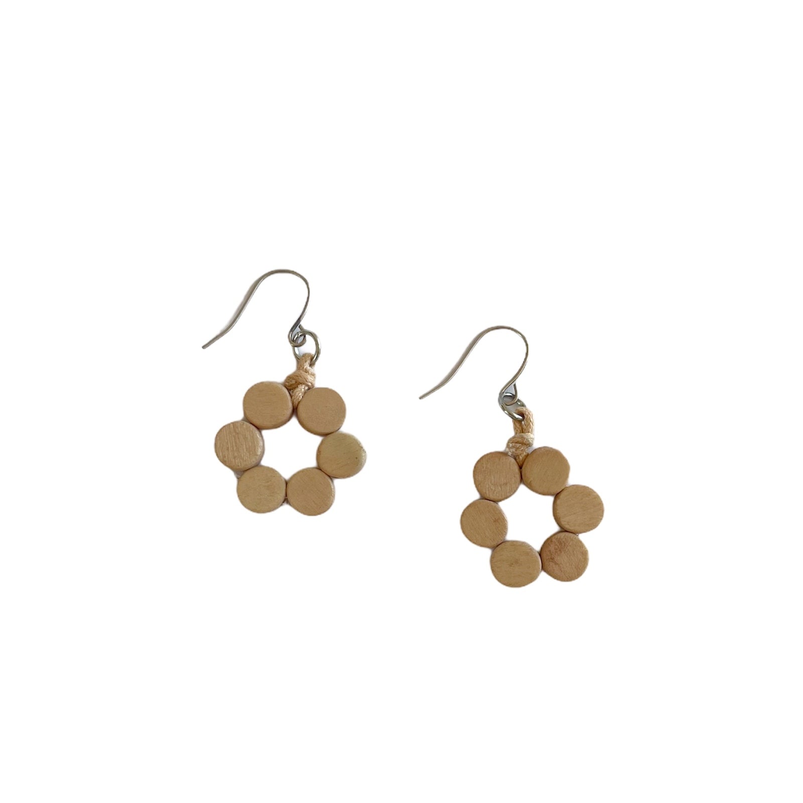 Wooden Flower Earring