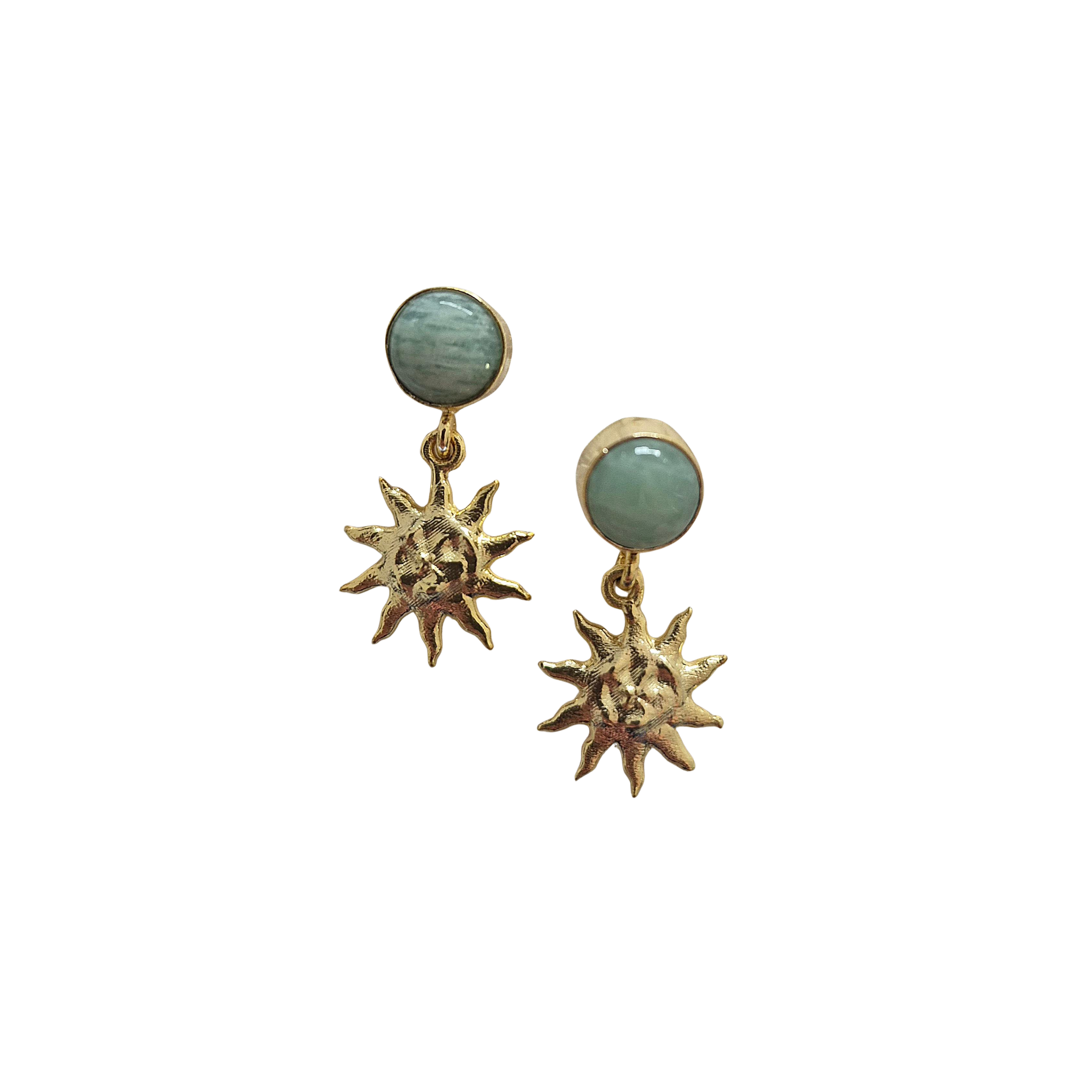 Natural Stone Gemstone Earring Aqua EA20534AQ