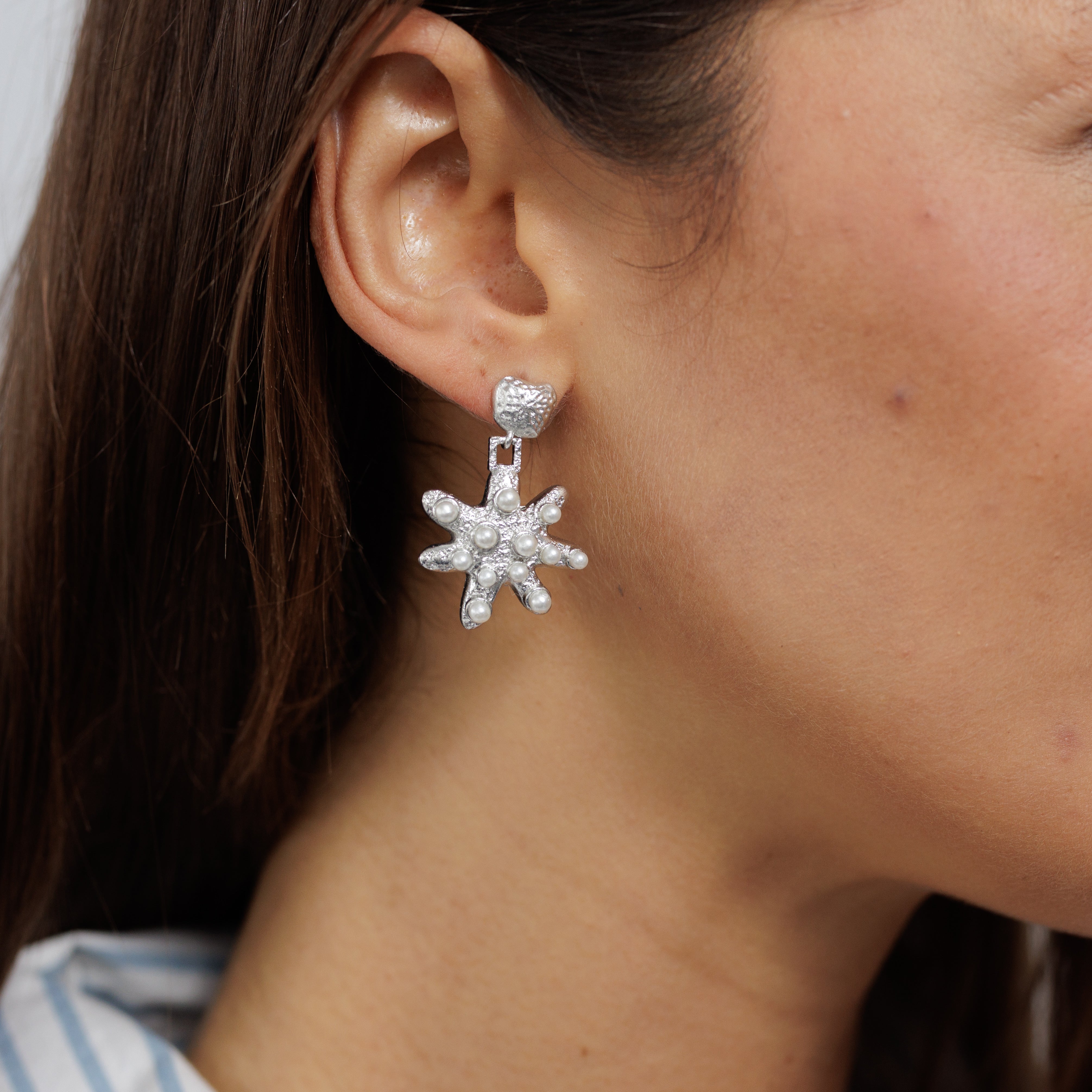 Freshwater Pearl Earring Silver EA20536S