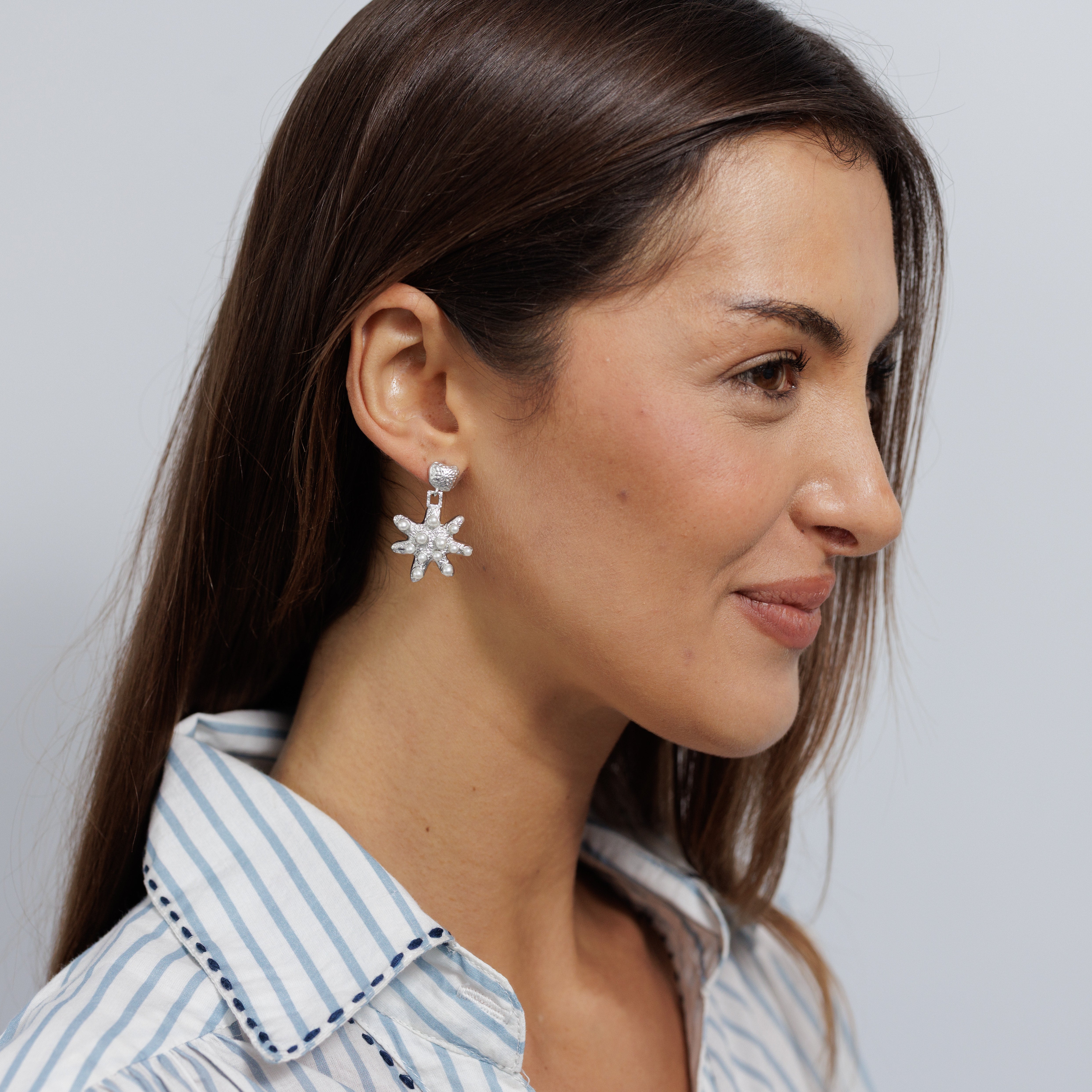 Freshwater Pearl Earring Silver EA20536S
