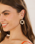 Nylah Pearl Flower Earring