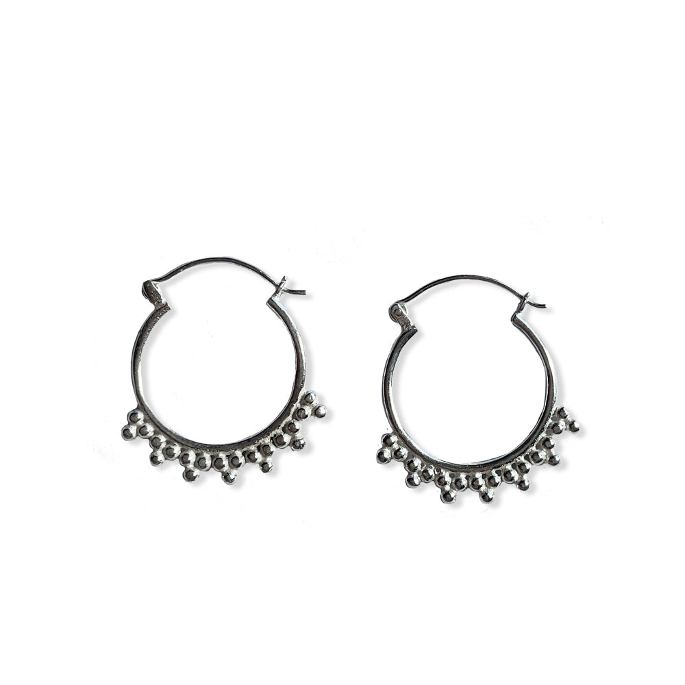 Myra Hoop Earring Silver