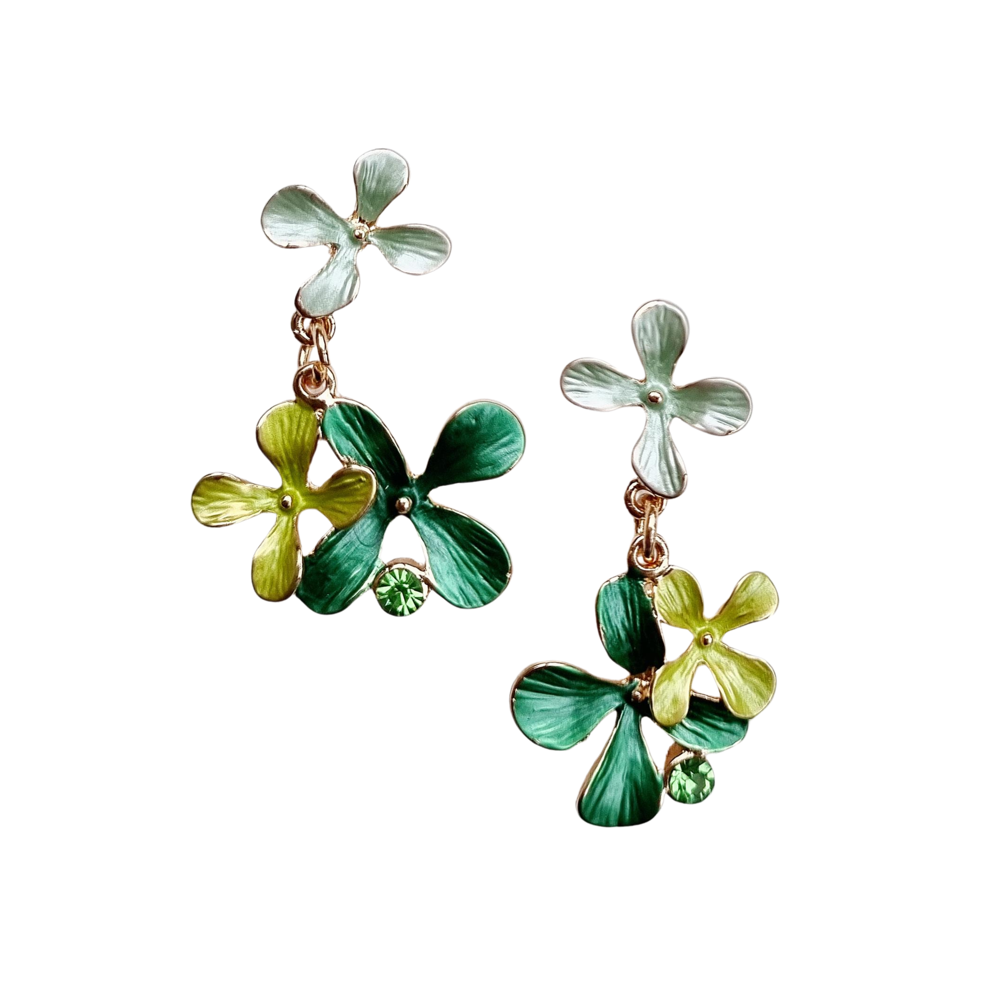 Flower Earring EH126GREEN