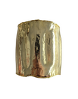Gold Wide Statement Bangle FJBR4057
