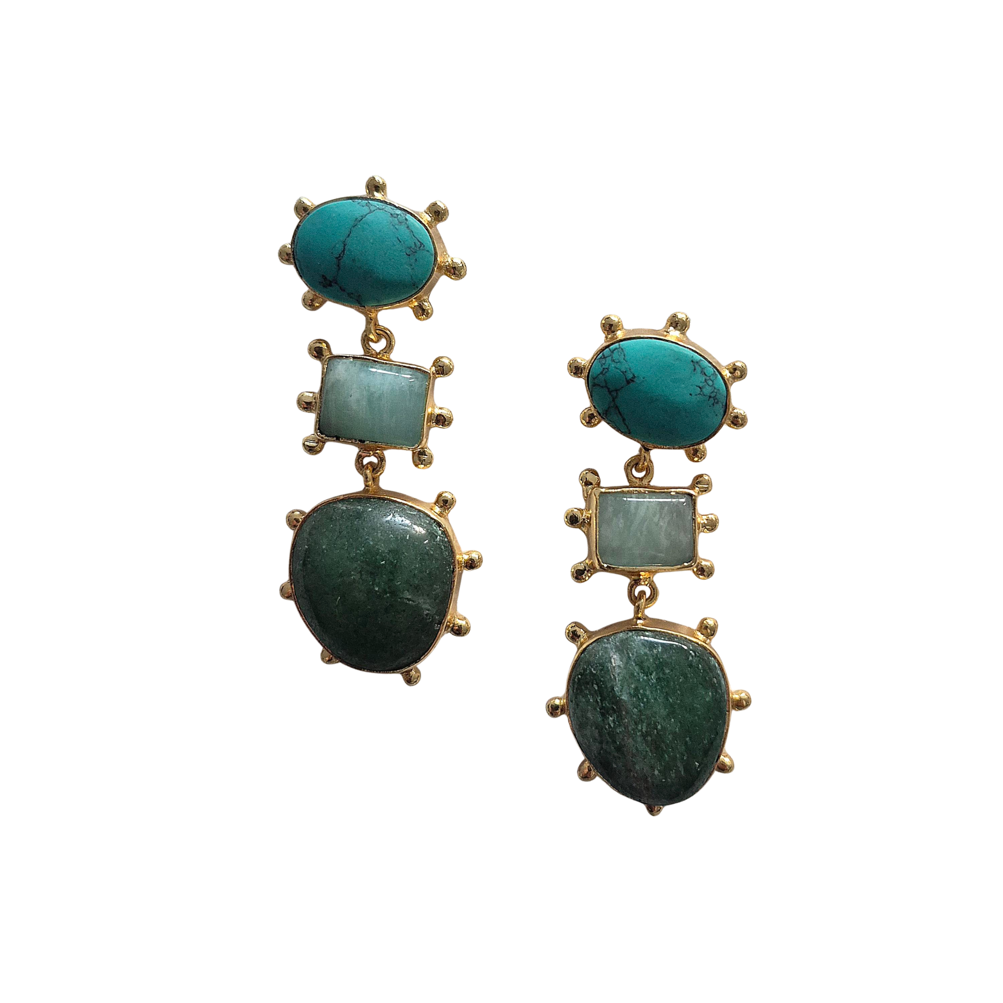 Natural Stone Gemstone Earring FJEA16027
