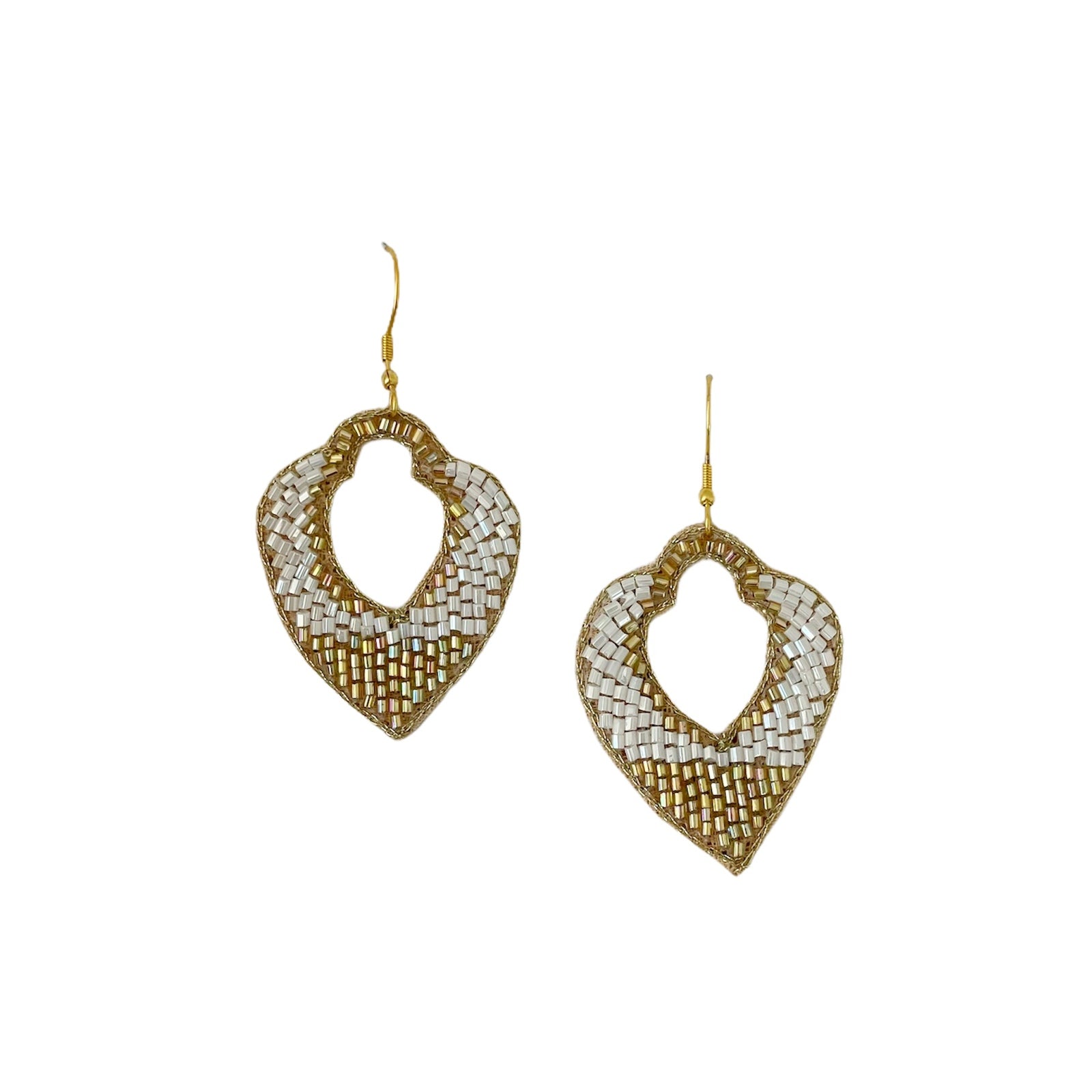 Genie Beaded Earring White