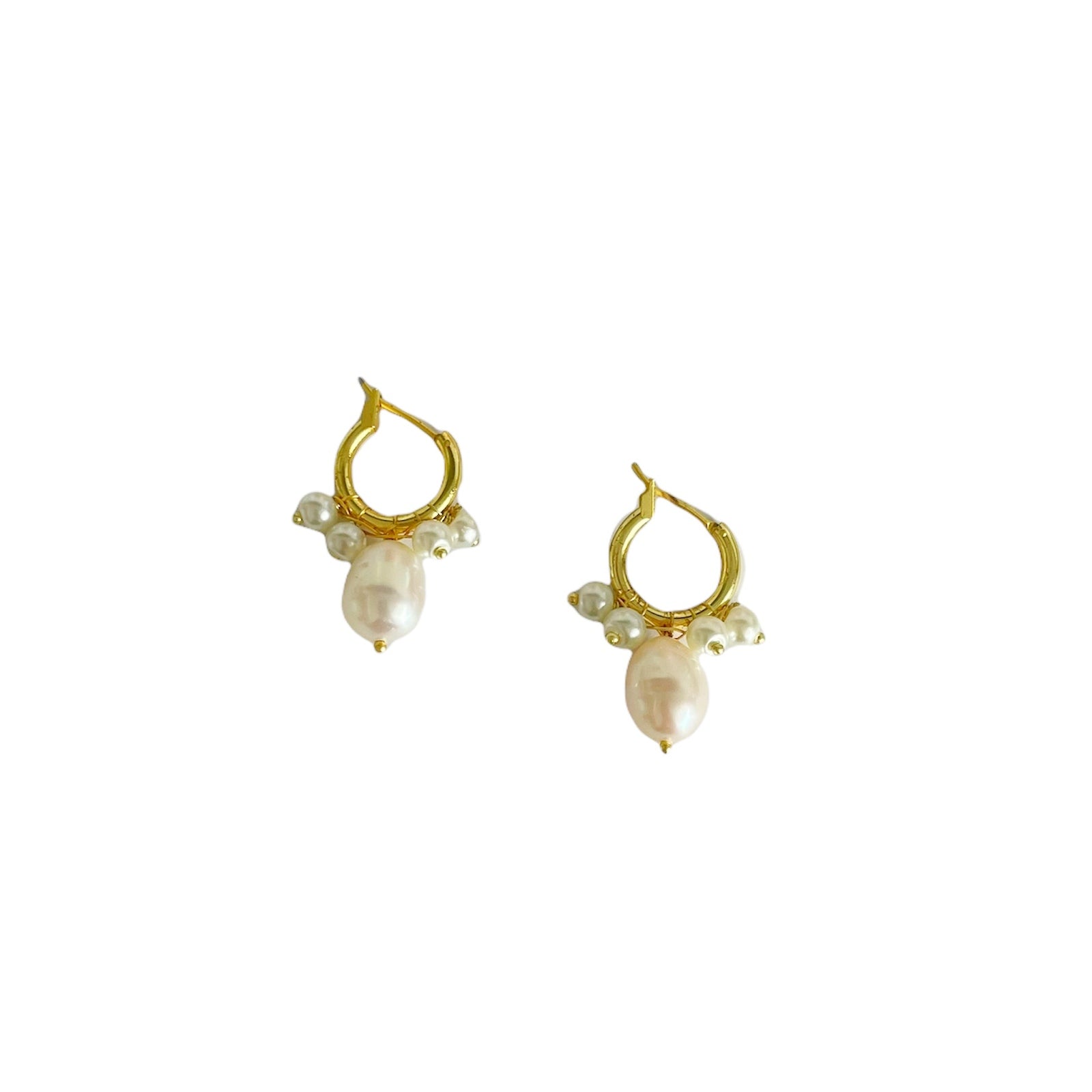 Petra Pearl Hoop Earring