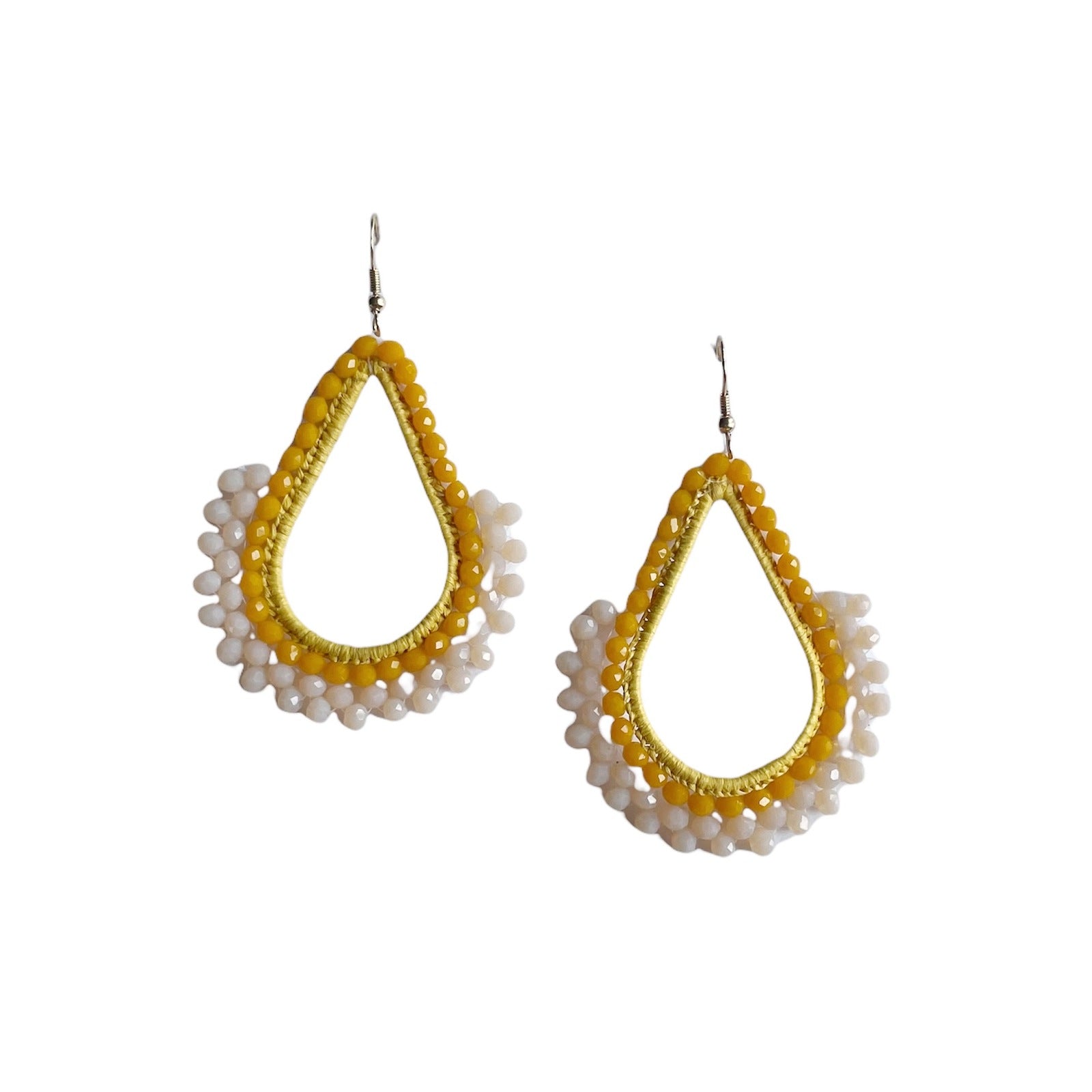 Piper Beaded Earring Mustard Natural