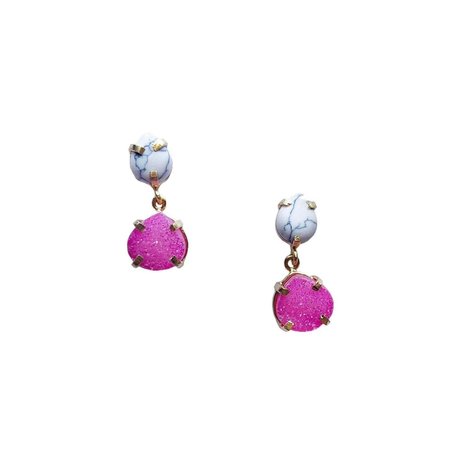 Harmony Howlite Natural Stone Earring