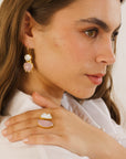 Nolita Natural Stone Earring Pink