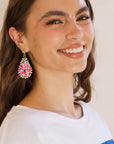 Dorlisa Beaded Rainbow Teardrop Earring