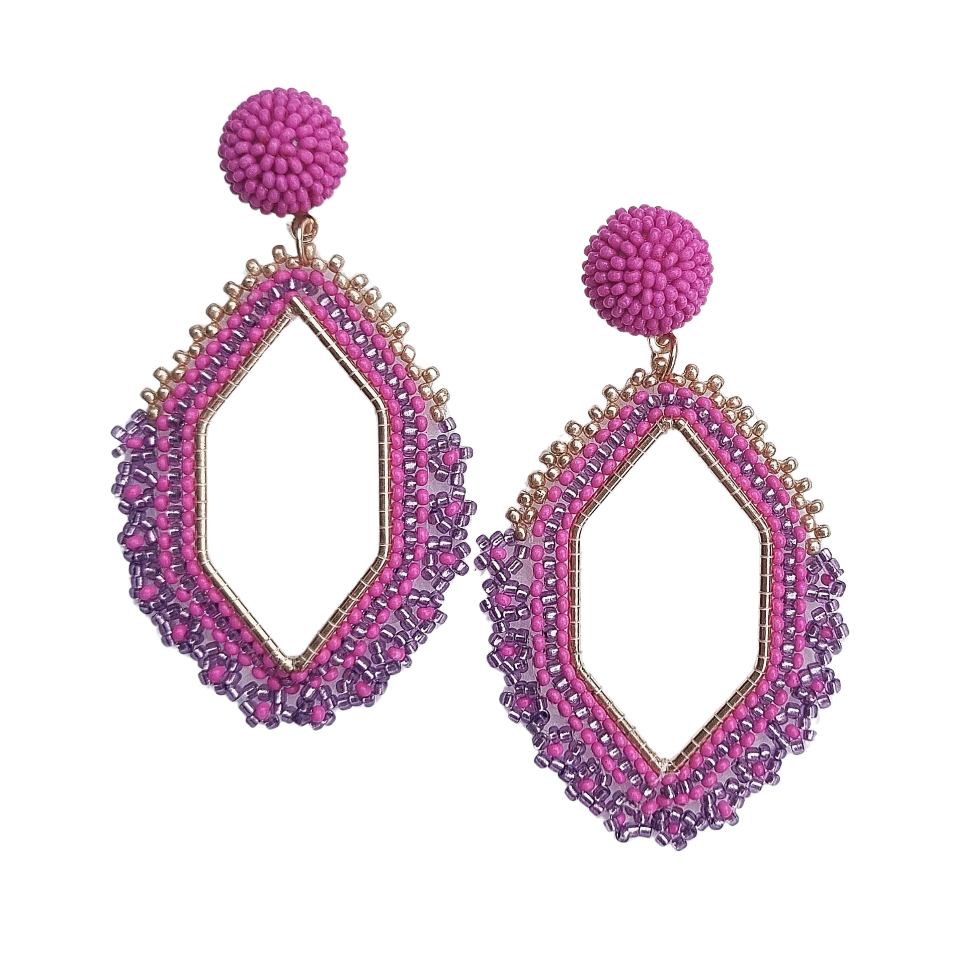 Fuschia pink earrings deals