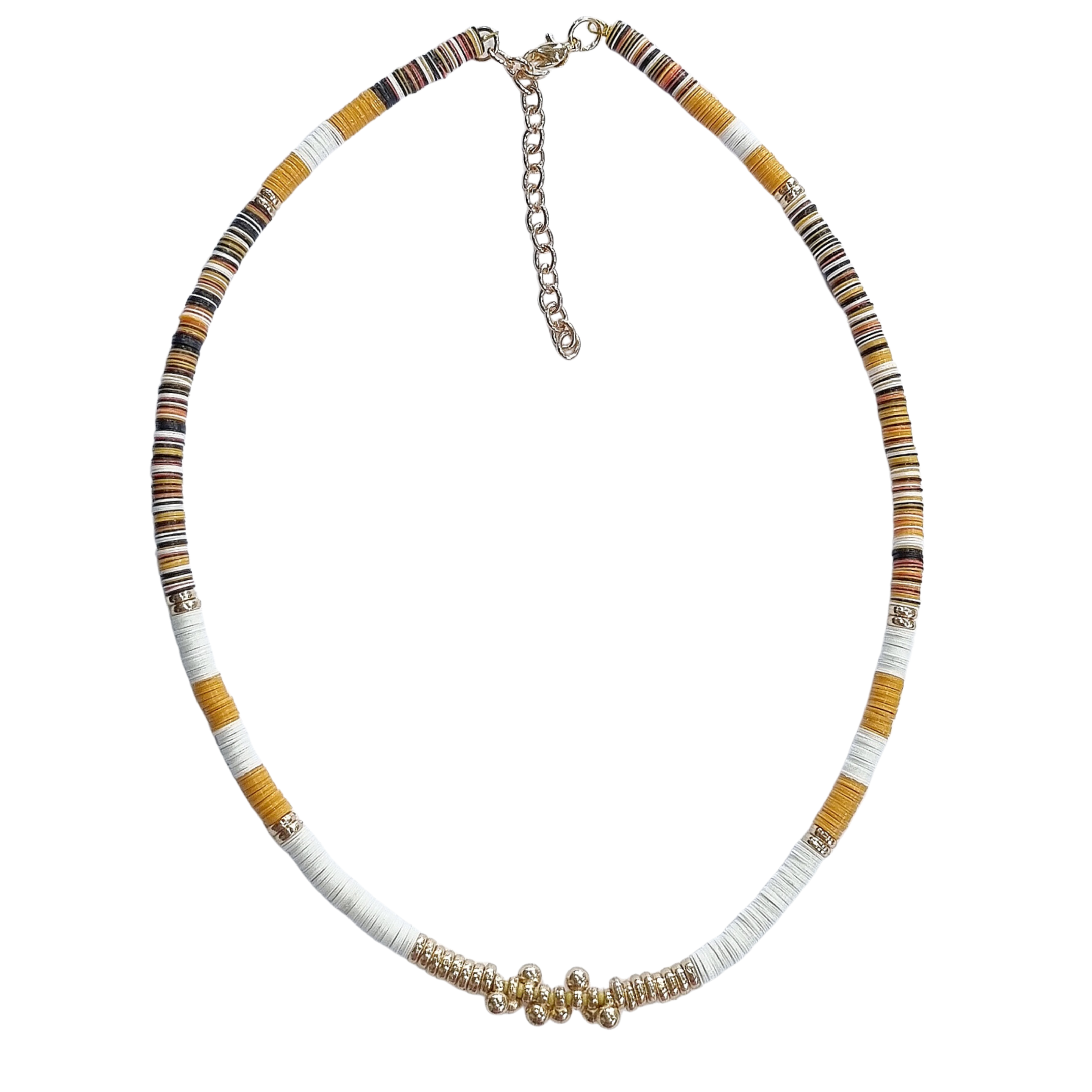 Florina Neutral Beaded Necklace