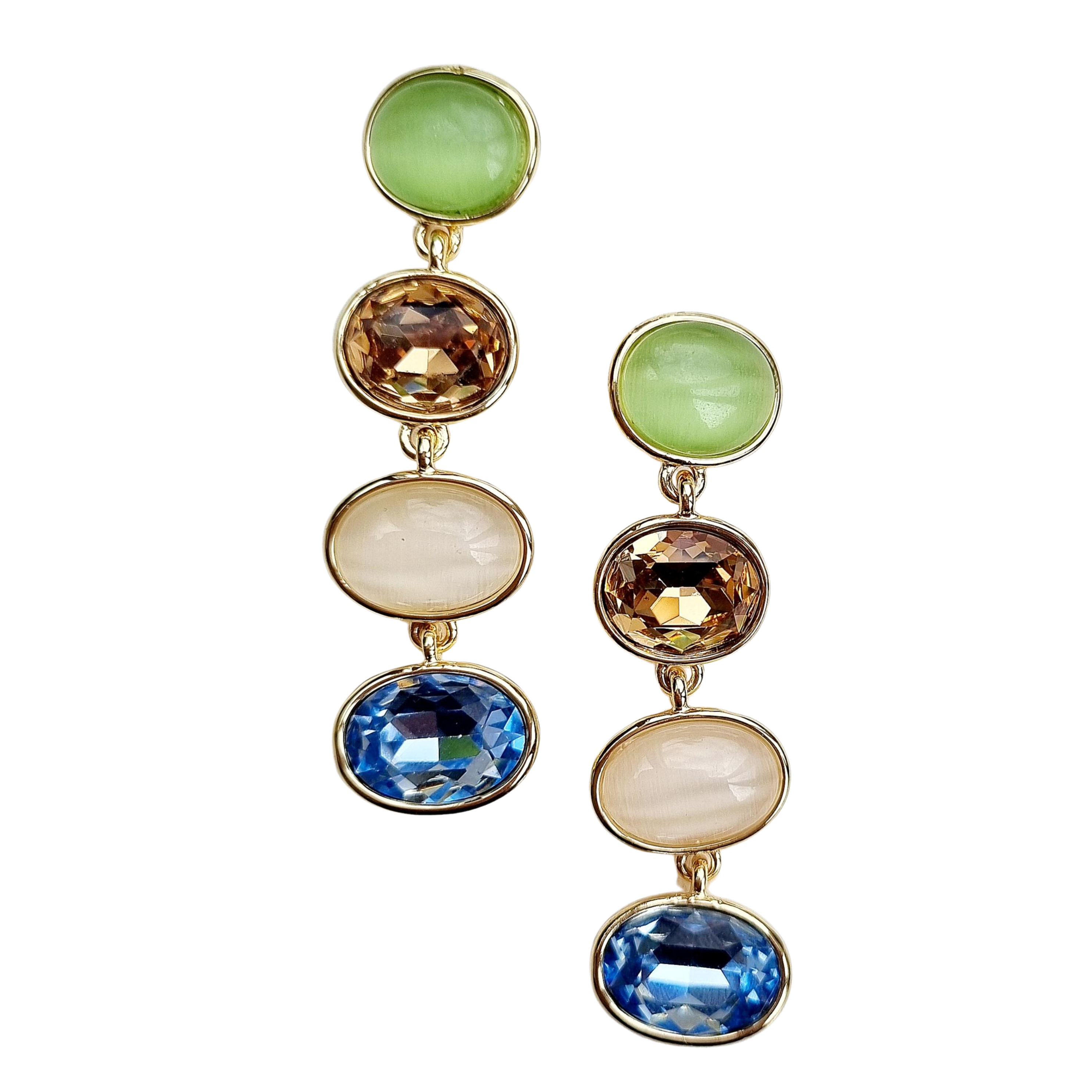 Sadie Cascading Gem Earring