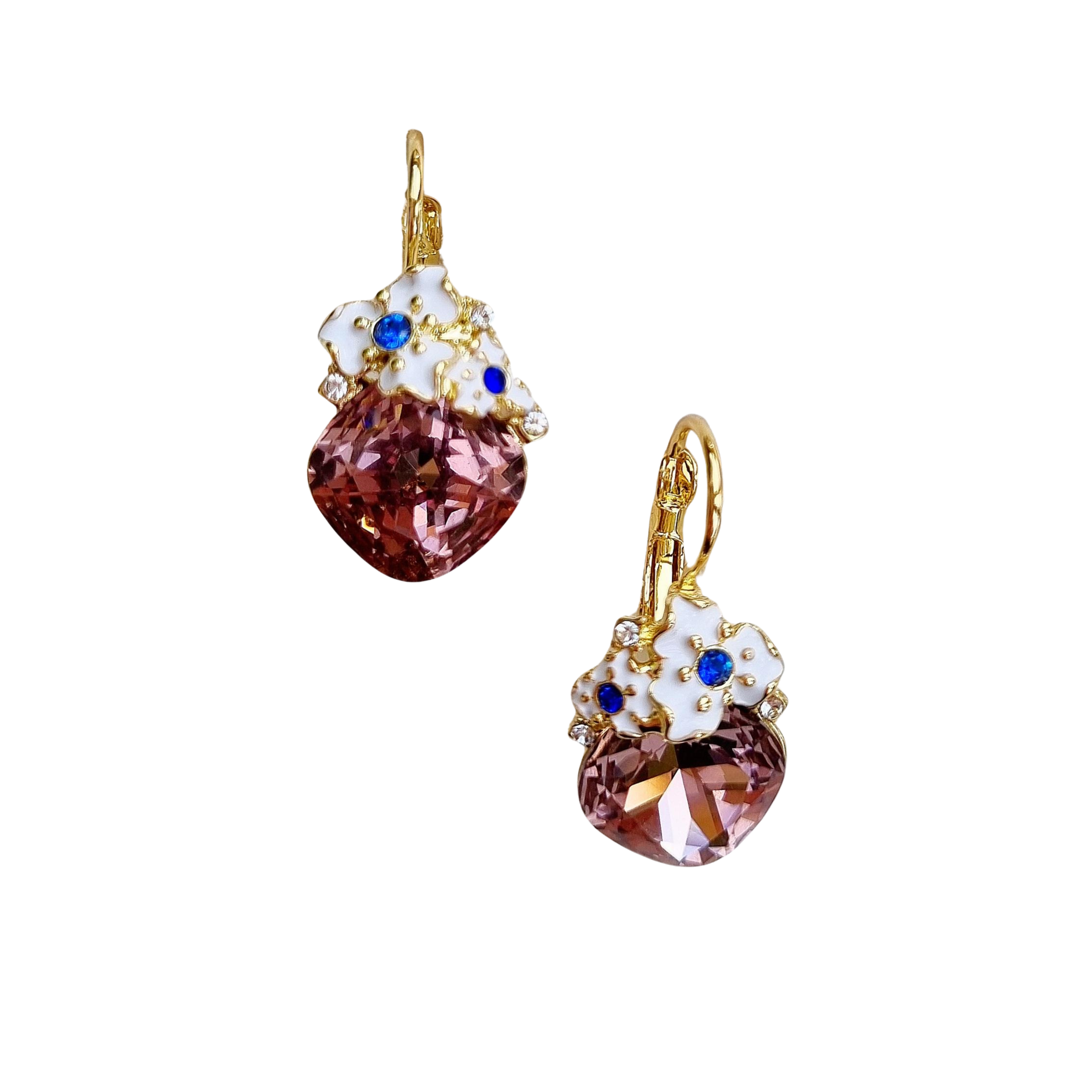 Amaris Gem Earring Purple