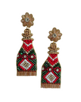 Beaded Christmas Earring GR9767