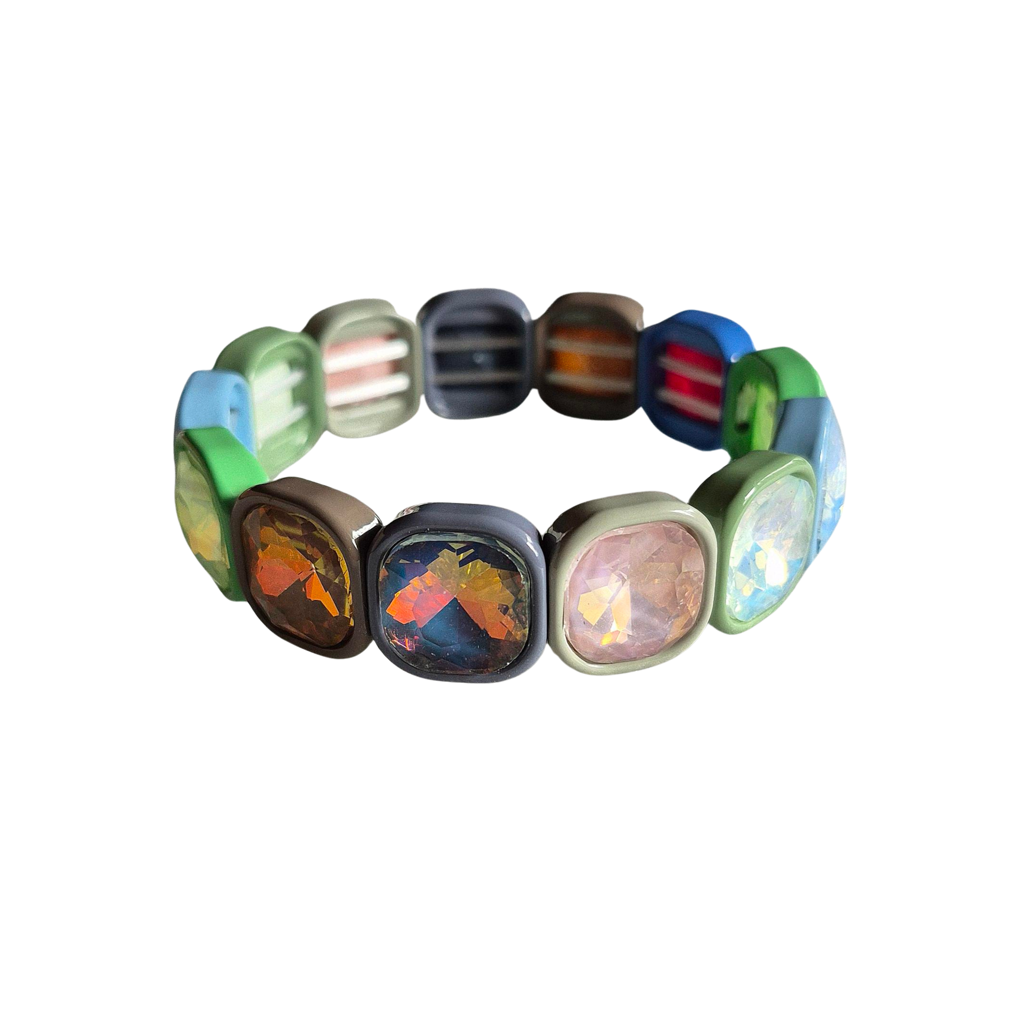 Colourful Bracelet HQ2 B Green Brown Multi
