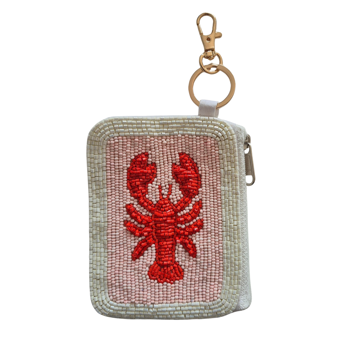 Beaded Pouch Keychain KEY1564