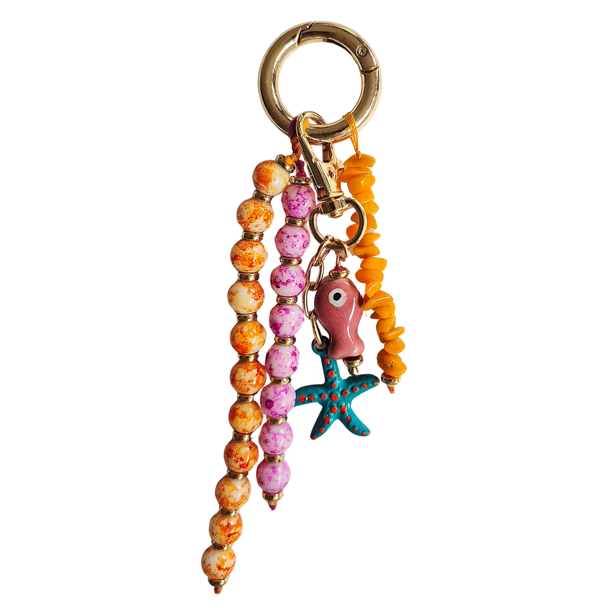 Beaded Keychain Pink KEY6291PI