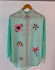 Pure Cotton Shirt Green Small Medium KS19002BSM