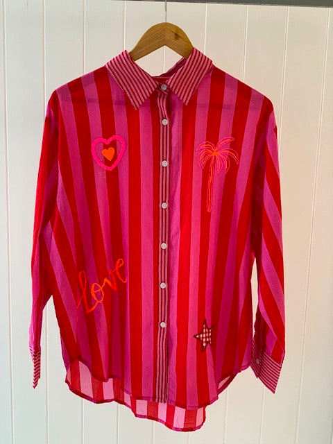Pure Cotton Shirt Pink Small Medium KS19022ASM