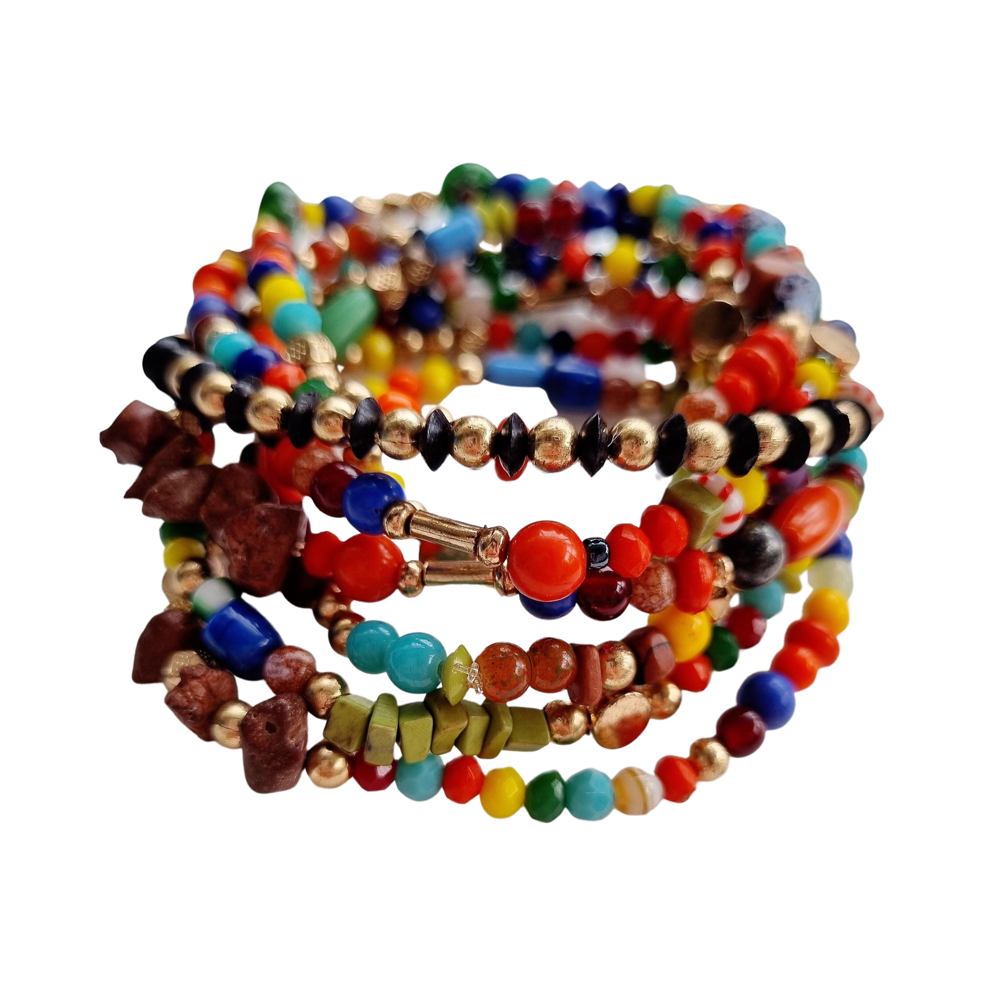 Multi-Colour Beaded Bracelet LDB42874