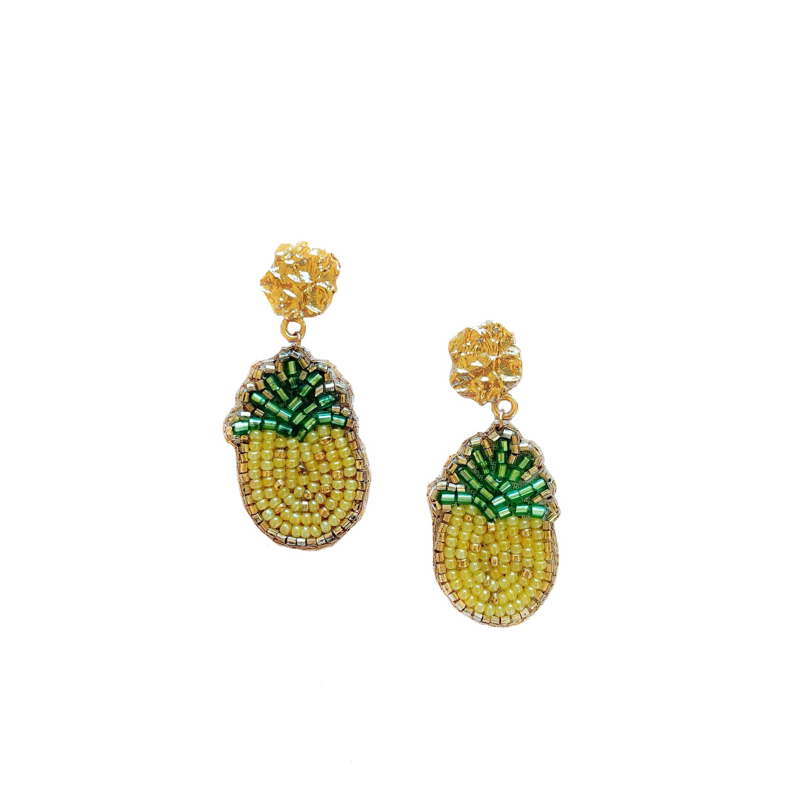 Pineapple Beaded Earring