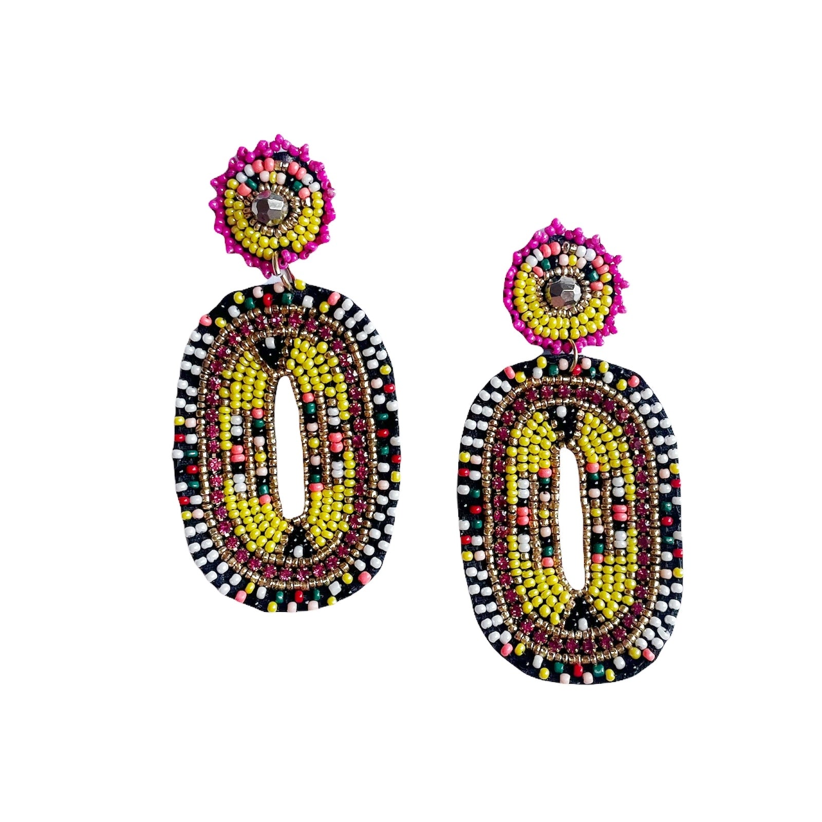 Contemporary Boho Inspired Beaded Earring