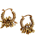 Lilah Beaded Hoop Earring Gold