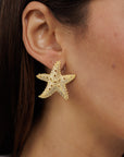Gold Starfish Stud Earring EA20535
