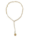 Clearance Eleni Medalian Chain Necklace Gold