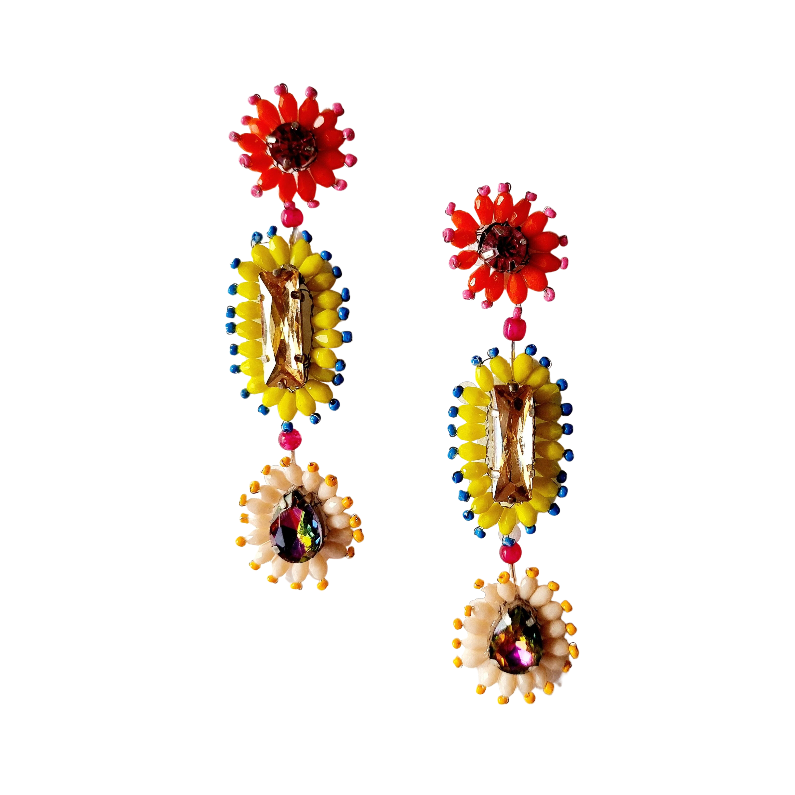 Betsy Beaded Gem Earring