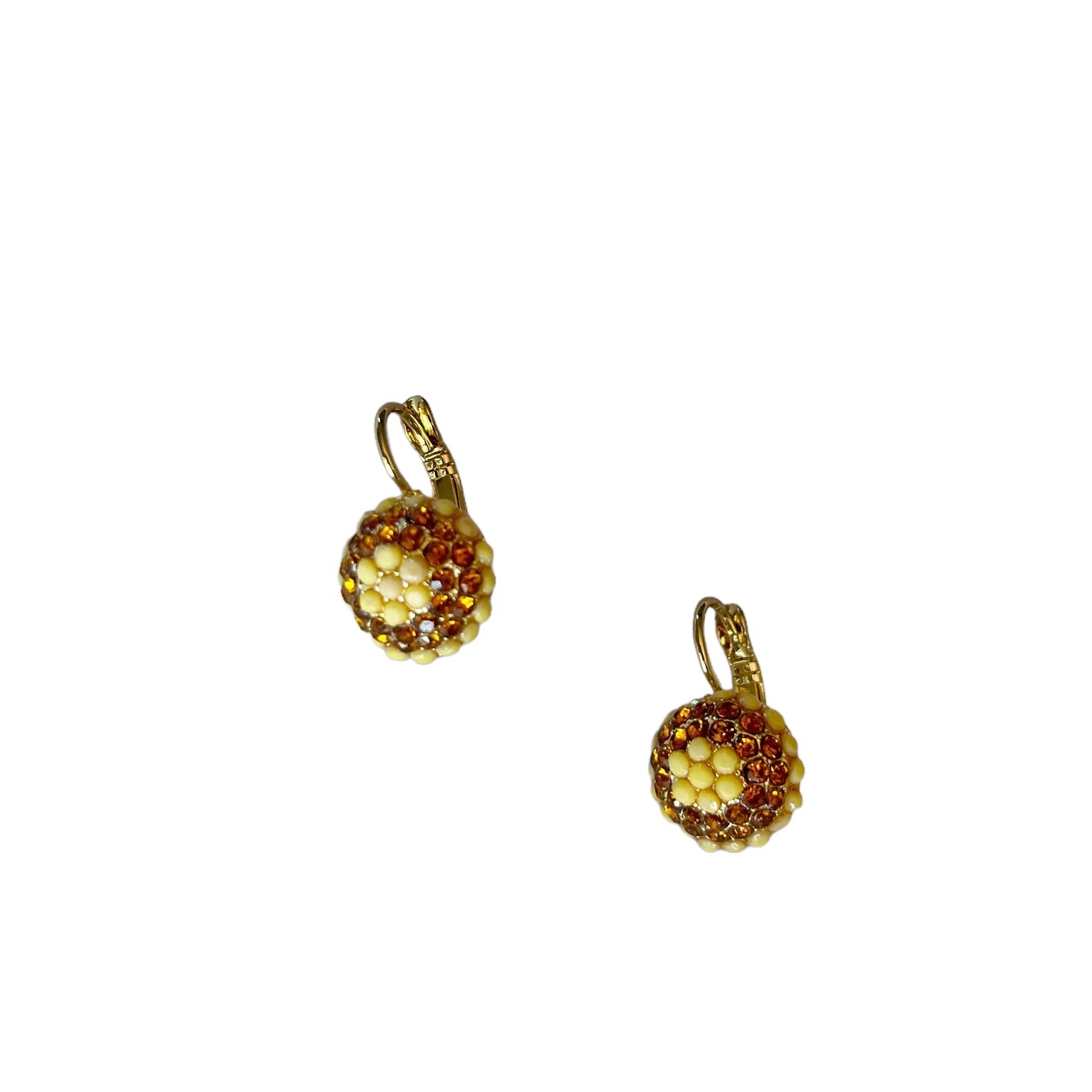 Rosie Zircon Flower Earring Yellow