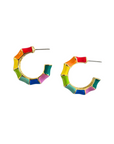Enamel Hoop Earring SE24464MULTI