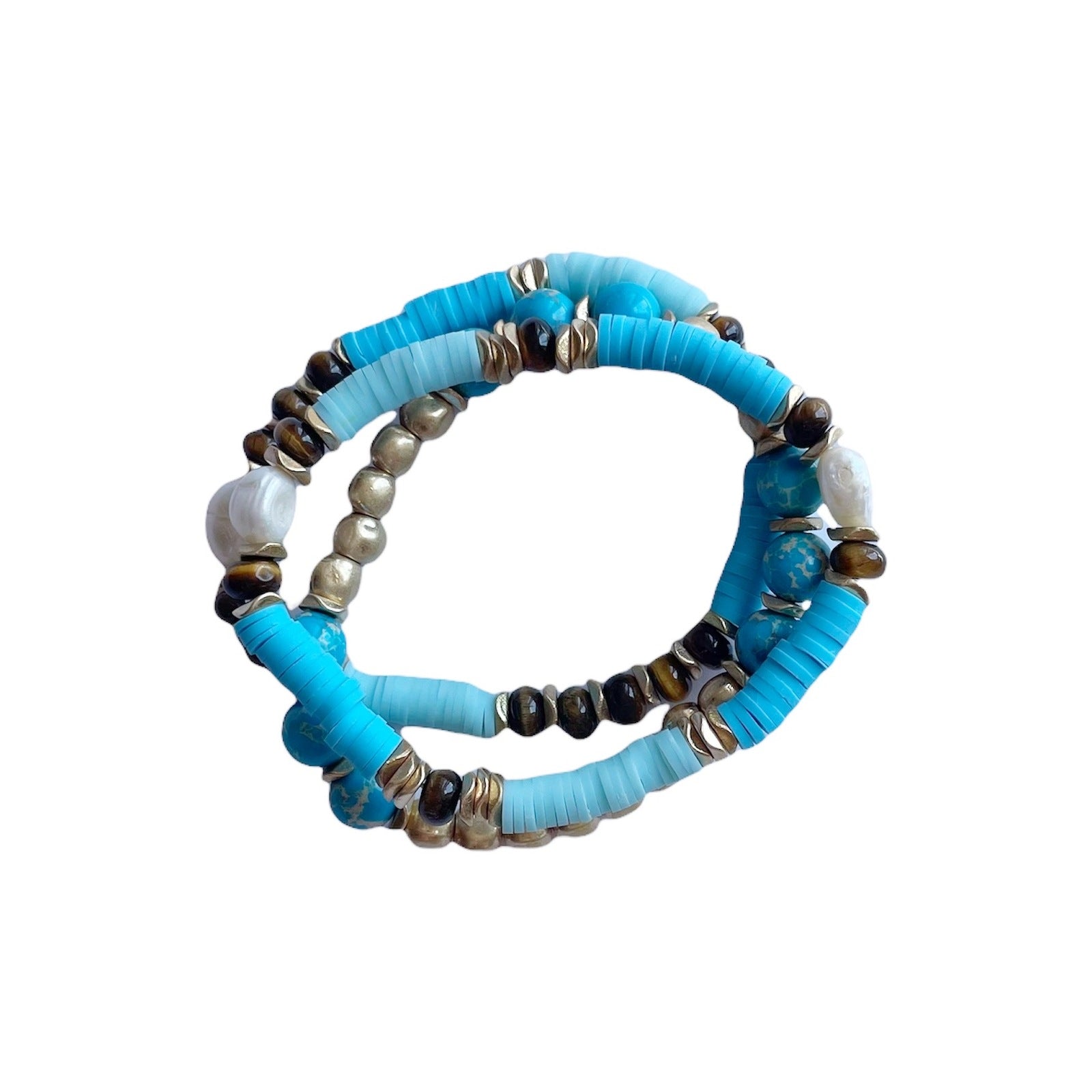 Azurine Beaded Bracelet Set