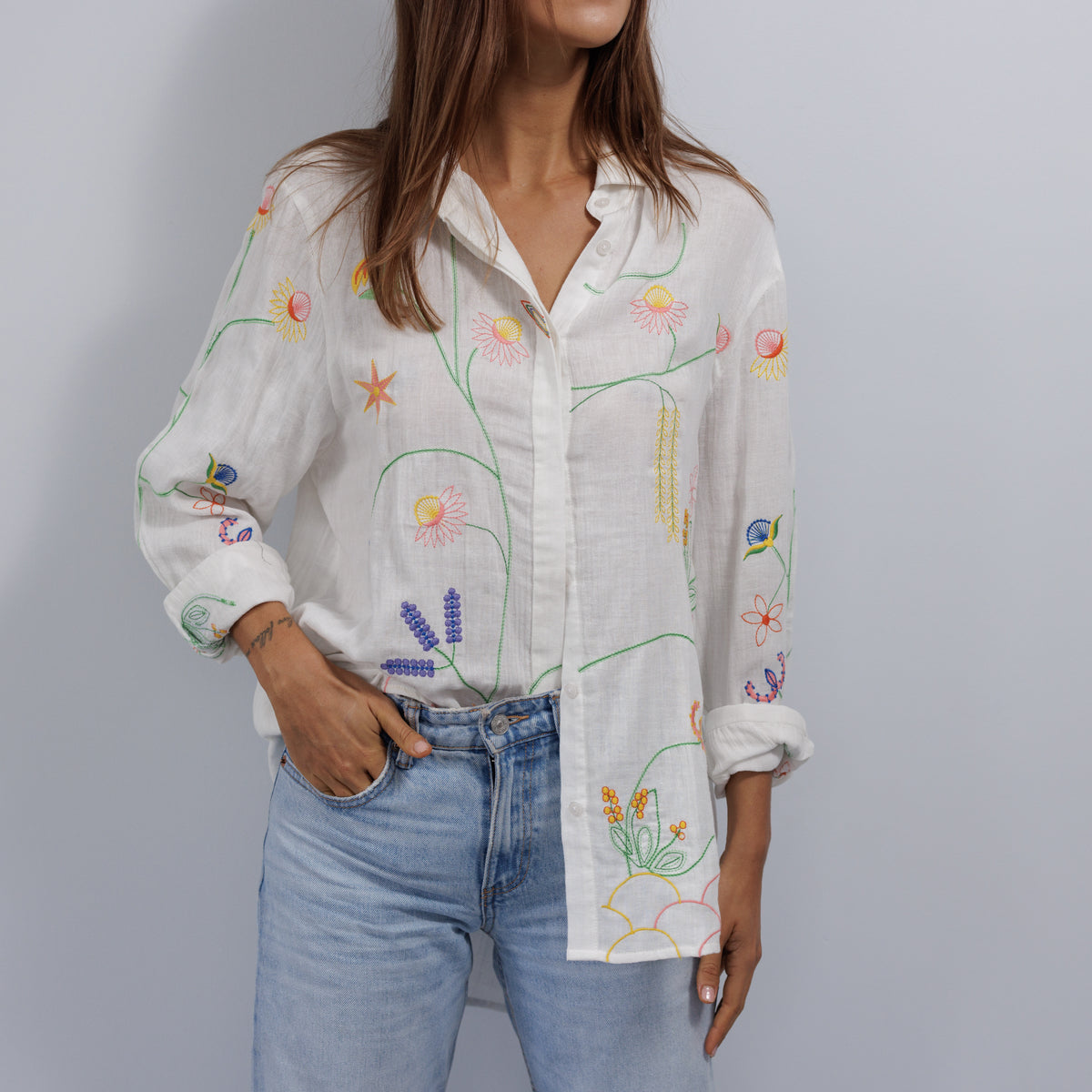 Pure Cotton Shirt Small Medium Z07SM
