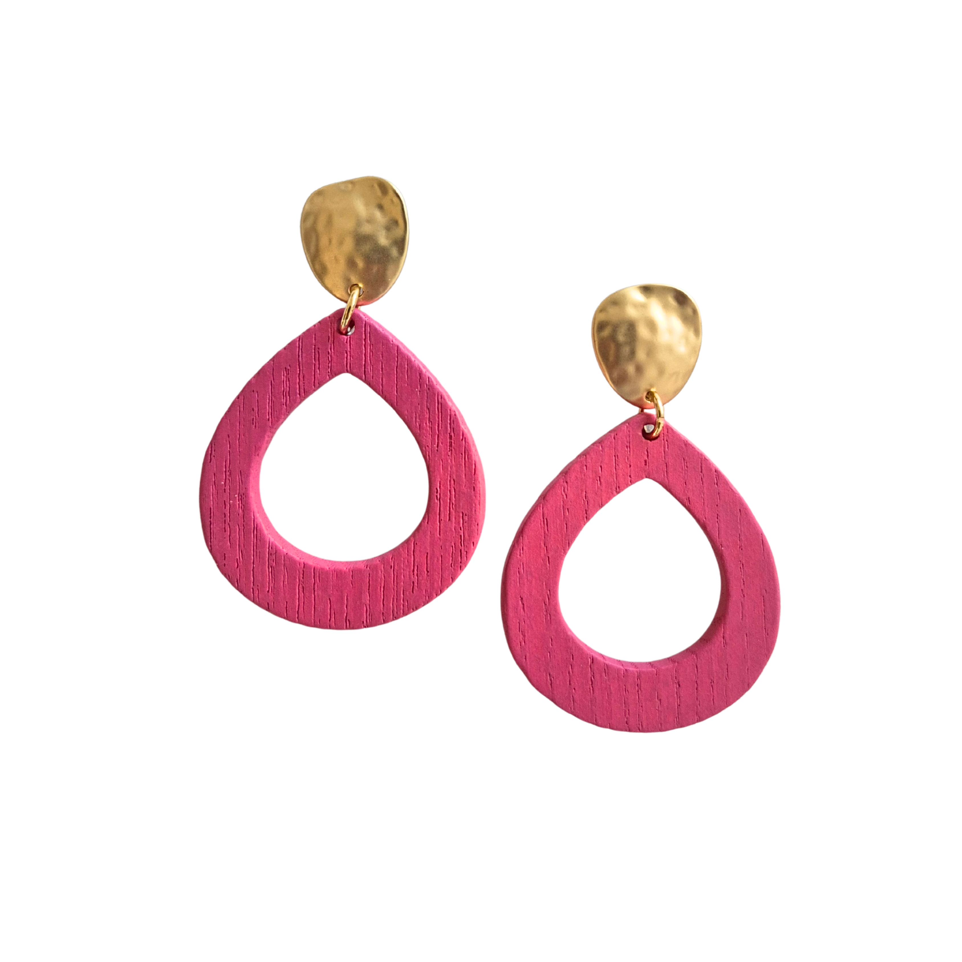 Stacey Teardrop Wood Earring AL91739PINK