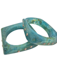 Resin Bangle Set Turquoise BR23TURQ