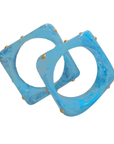 Resin Bangle Set Blue BR23BL