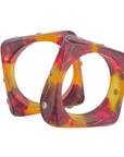 Resin Bangle Set Amber BR25