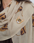 Beaded Brooch Cat B42405