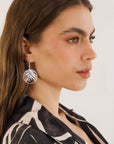 Beatriz Brass Earring Silver