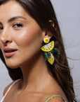 Beaded Earring Lemon EA230225