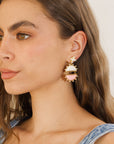 Gigi Pearl Epoxy Earring Peach