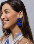 Beaded Earring GR71BLUE
