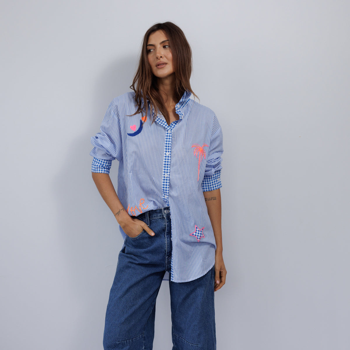 Pure Cotton Shirt Medium Large KS19022ML
